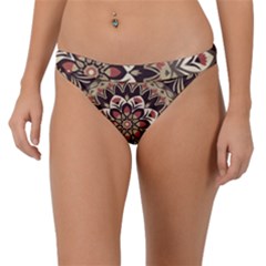 Seamless Pattern Floral Flower Band Bikini Bottom