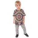 Seamless Pattern Floral Flower Kids  Raglan Tee View1