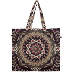 Seamless Pattern Floral Flower Canvas Travel Bag