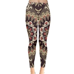 Seamless Pattern Floral Flower Inside Out Leggings