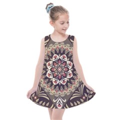 Seamless Pattern Floral Flower Kids  Summer Dress