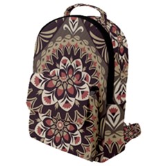 Seamless Pattern Floral Flower Flap Pocket Backpack (small)