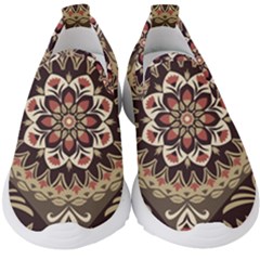 Seamless Pattern Floral Flower Kids  Slip On Sneakers