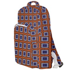 Tile Background Image Pattern Double Compartment Backpack