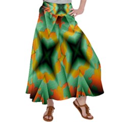 Farbenpracht Kaleidoscope Satin Palazzo Pants