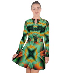 Farbenpracht Kaleidoscope Long Sleeve Panel Dress