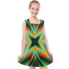 Farbenpracht Kaleidoscope Kids  Cross Back Dress