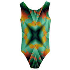 Farbenpracht Kaleidoscope Kids  Cut-out Back One Piece Swimsuit