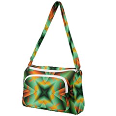 Farbenpracht Kaleidoscope Front Pocket Crossbody Bag by Pakrebo