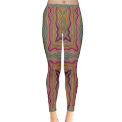 Abstract Design Abstract Art Orange Inside Out Leggings