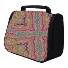 Abstract Design Abstract Art Orange Full Print Travel Pouch (small)