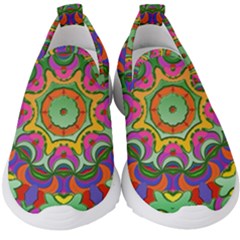 Background Image Structure Kids  Slip On Sneakers