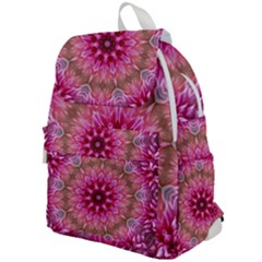 Flower Mandala Art Pink Abstract Top Flap Backpack