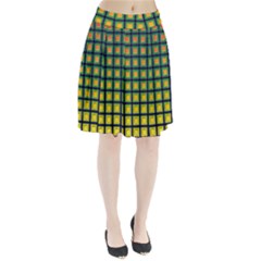 Tile Background Image Pattern Squares Pleated Skirt by Pakrebo