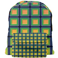 Tile Background Image Pattern Squares Giant Full Print Backpack by Pakrebo