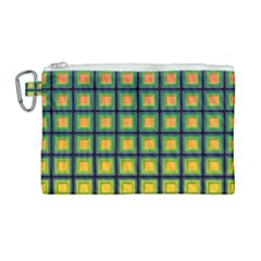 Tile Background Image Pattern Squares Canvas Cosmetic Bag (large)