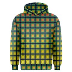 Tile Background Image Pattern Squares Men s Overhead Hoodie