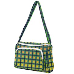 Tile Background Image Pattern Squares Front Pocket Crossbody Bag