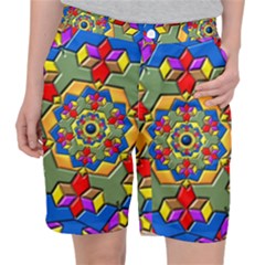 Background Image Pattern Pocket Shorts