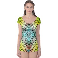 Farbenpracht Kaleidoscope Boyleg Leotard  by Pakrebo