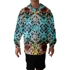 Farbenpracht Kaleidoscope Hooded Windbreaker (kids) by Pakrebo