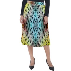 Farbenpracht Kaleidoscope Classic Velour Midi Skirt 