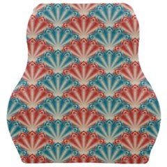 Seamless Patter Peacock Feathers Car Seat Velour Cushion 