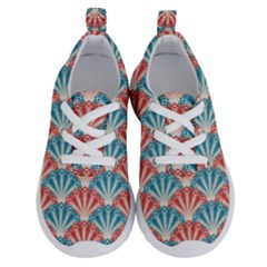 Seamless Patter Peacock Feathers Running Shoes