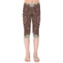 Abstract Art Texture Mandala Kids  Capri Leggings  View1