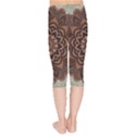 Abstract Art Texture Mandala Kids  Capri Leggings  View2