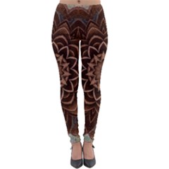 Abstract Art Texture Mandala Lightweight Velour Leggings