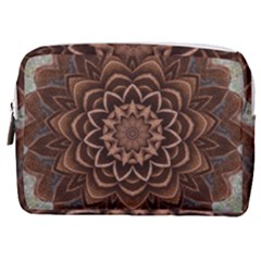 Abstract Art Texture Mandala Make Up Pouch (medium)