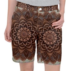 Abstract Art Texture Mandala Pocket Shorts