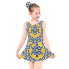 Background Image Decorative Kids  Skater Dress Swimsuit