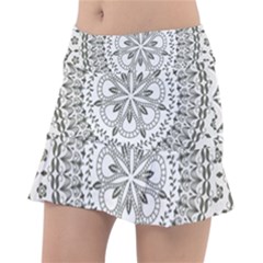 Vector Mandala Drawing Decoration Tennis Skirt