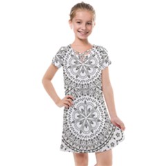 Vector Mandala Drawing Decoration Kids  Cross Web Dress