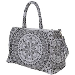 Vector Mandala Drawing Decoration Duffel Travel Bag