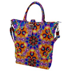 Image Fractal Background Image Buckle Top Tote Bag