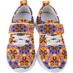 Image Fractal Background Image Kids  Velcro Strap Shoes