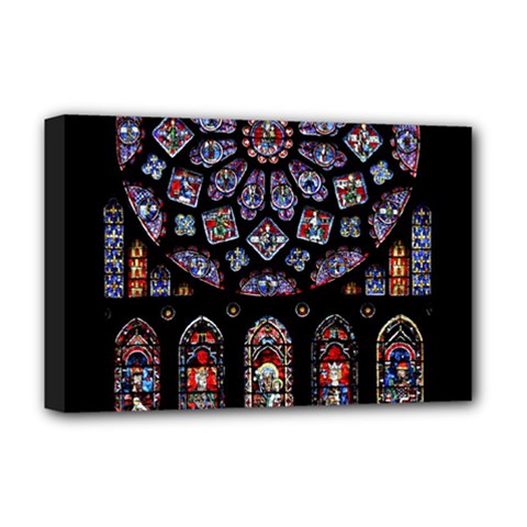 Rosette Cathedral Deluxe Canvas 18  X 12  (stretched) by Pakrebo