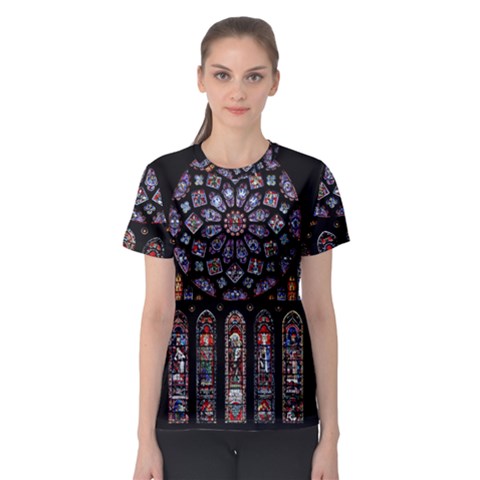 Rosette Cathedral Women s Sport Mesh Tee by Pakrebo