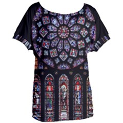 Rosette Cathedral Women s Oversized Tee by Pakrebo