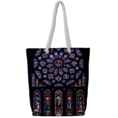 Rosette Cathedral Full Print Rope Handle Tote (small)