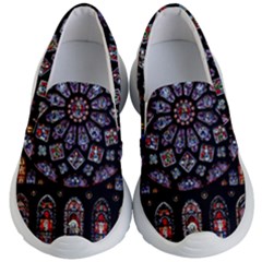 Rosette Cathedral Kids  Lightweight Slip Ons by Pakrebo