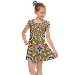 Fractal Art Pictures Digital Art Kids  Cap Sleeve Dress