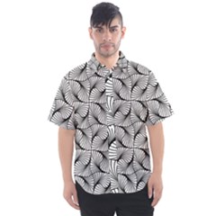 Abstract Seamless Pattern Men s Short Sleeve Shirt