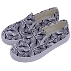 Abstract Seamless Pattern Kids  Canvas Slip Ons by Pakrebo