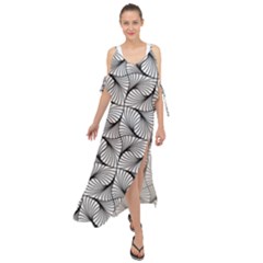 Abstract Seamless Pattern Maxi Chiffon Cover Up Dress