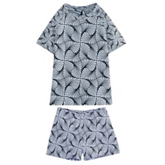 Abstract Seamless Pattern Kids  Swim Tee And Shorts Set