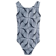 Abstract Seamless Pattern Kids  Cut-out Back One Piece Swimsuit